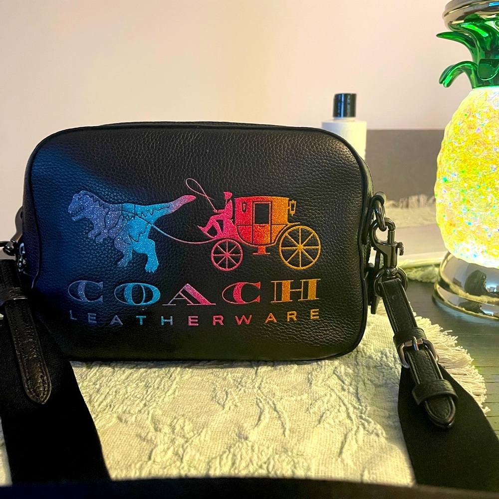 RARE COACH REXY & Carriage Glitter Pride SADIE Crossbody
